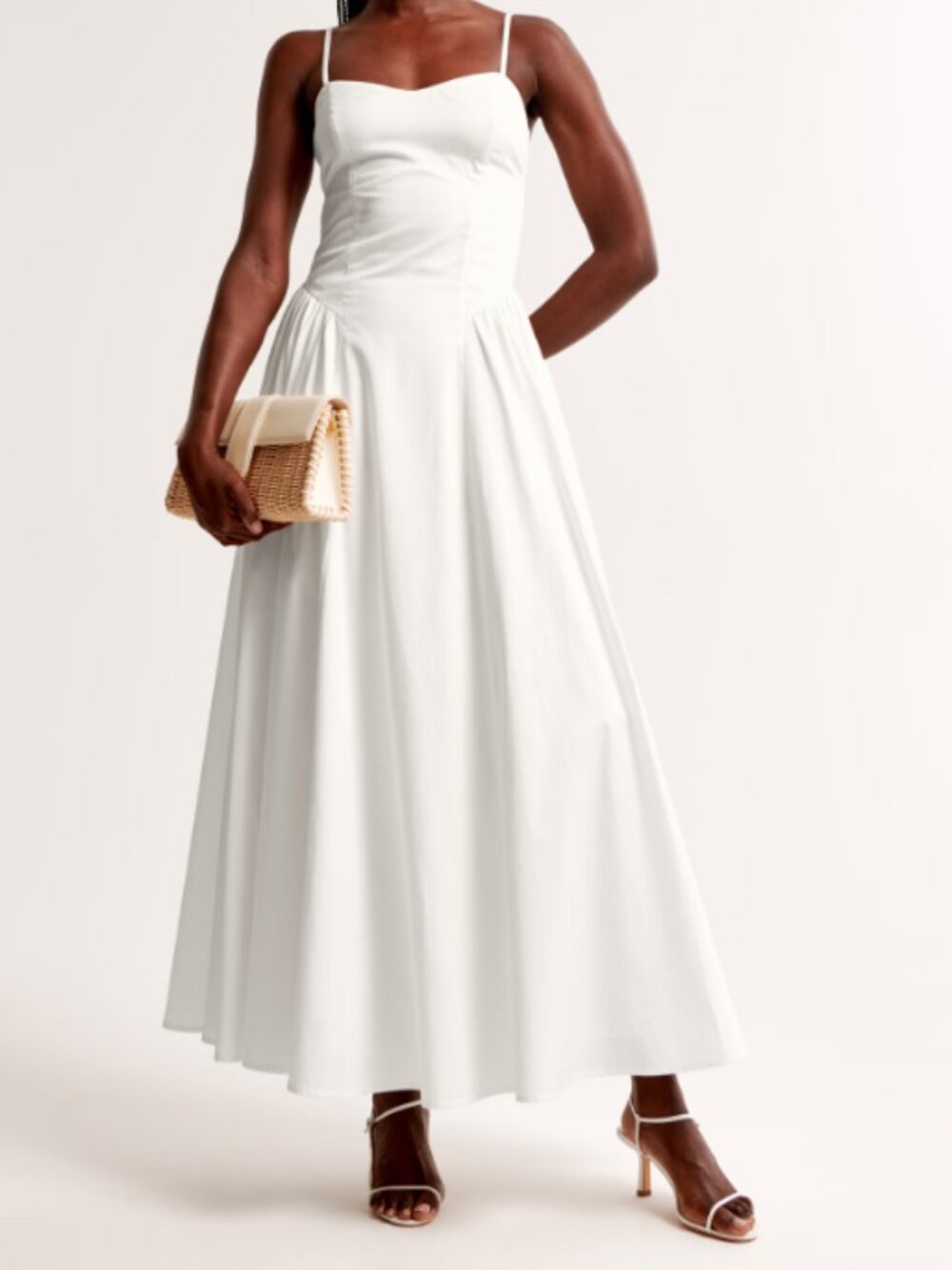 Abercrombie Dipped-Waist Sweetheart Maxi Dress | Size M